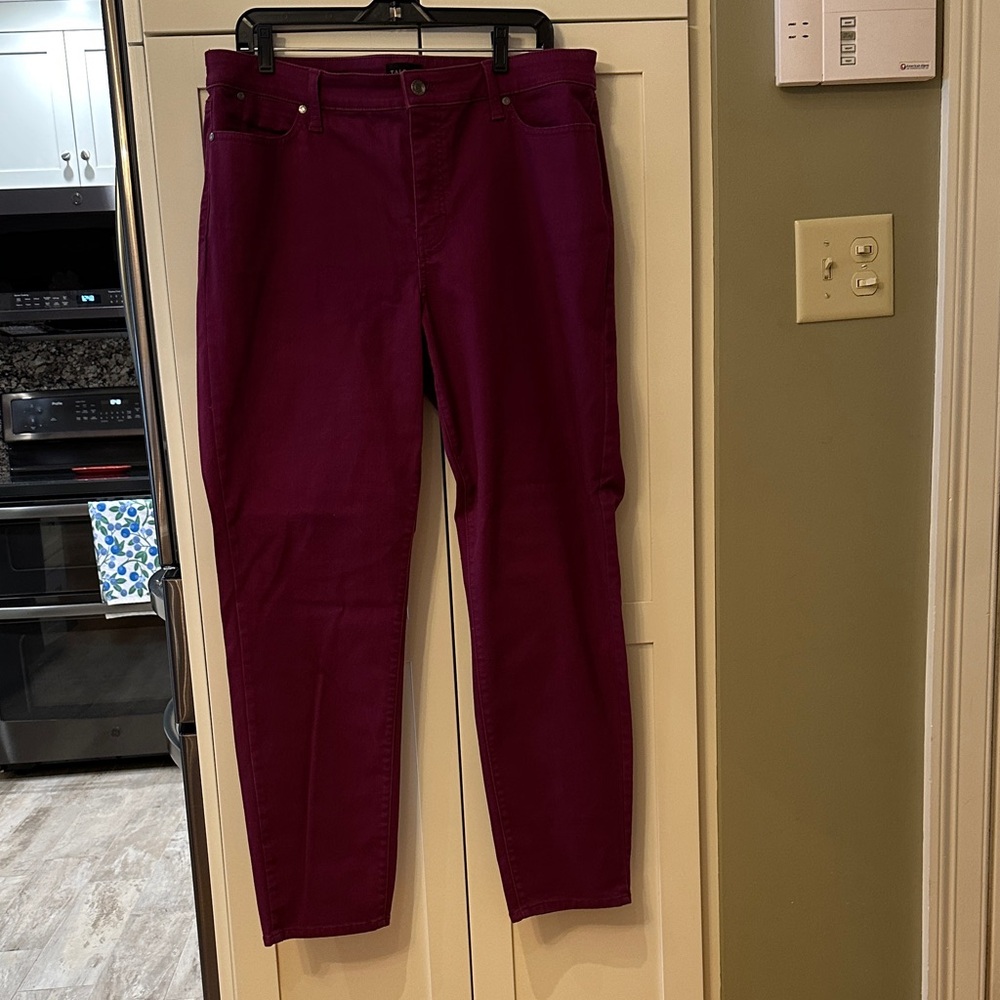 Vibrant pink/violet color jeans